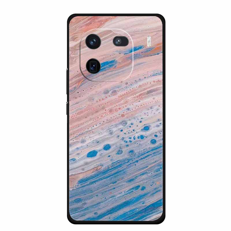 For Vivo iQOO 12 Case Marble Painted Soft Silicone TPU Cover Phone Cases For Vivo iQOO 12 Pro 5G V2307A V2329A Colorful New Etui