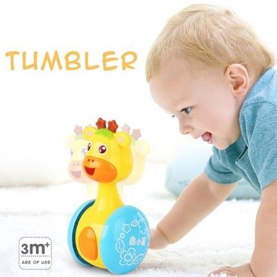 Tumbler Bell Toy Deer Rattle Music Shaking Developmental Interactive