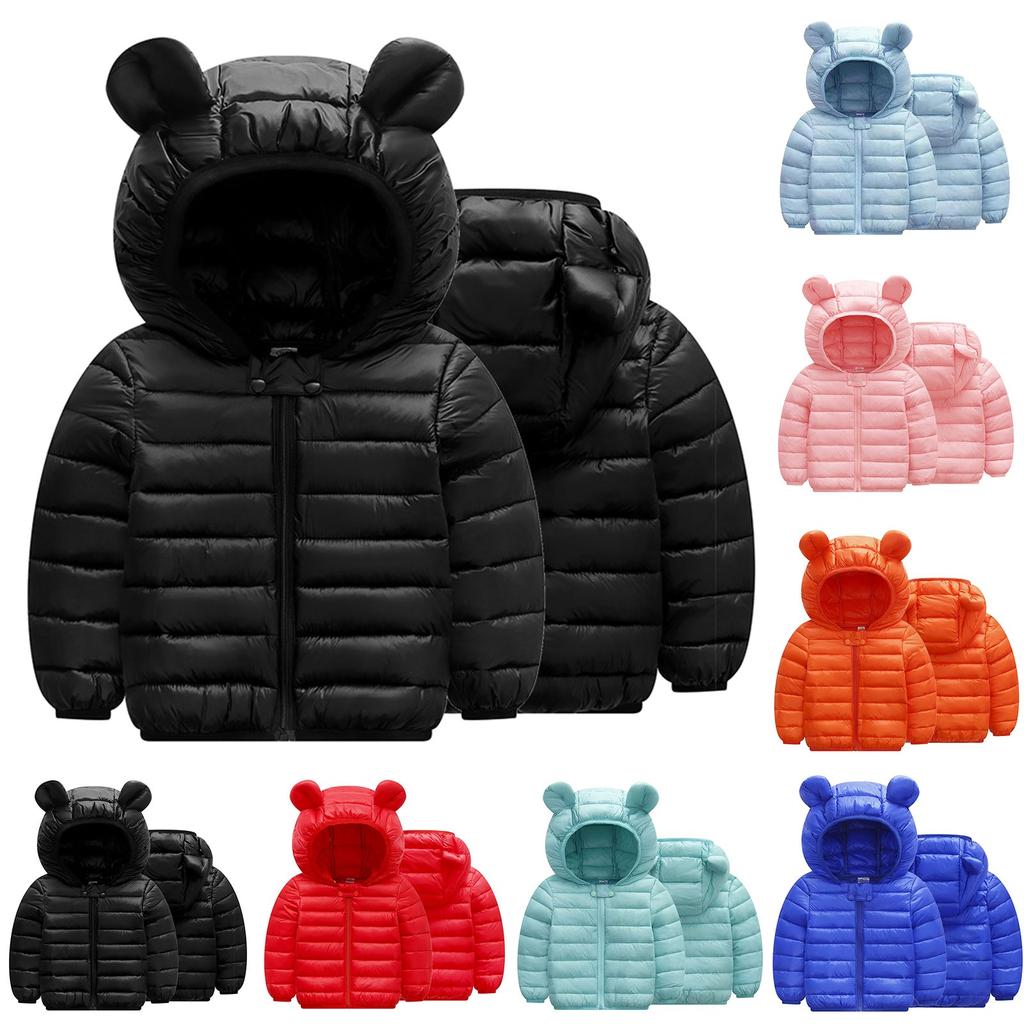 Kinder-Winter-Baumwolljacke. Neue leichte Baumwolljacke für Babys