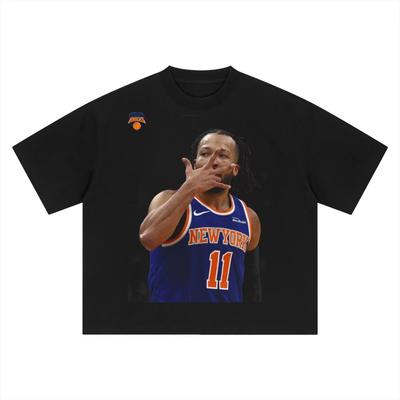 2026 New York Knicks Jalen Brunson #11 Klíčový hráč Unisex Bavlněné Letní Prodyšné Y2K Potisk Perfektní Dárek pro Fanoušky Basketbalu Tričko