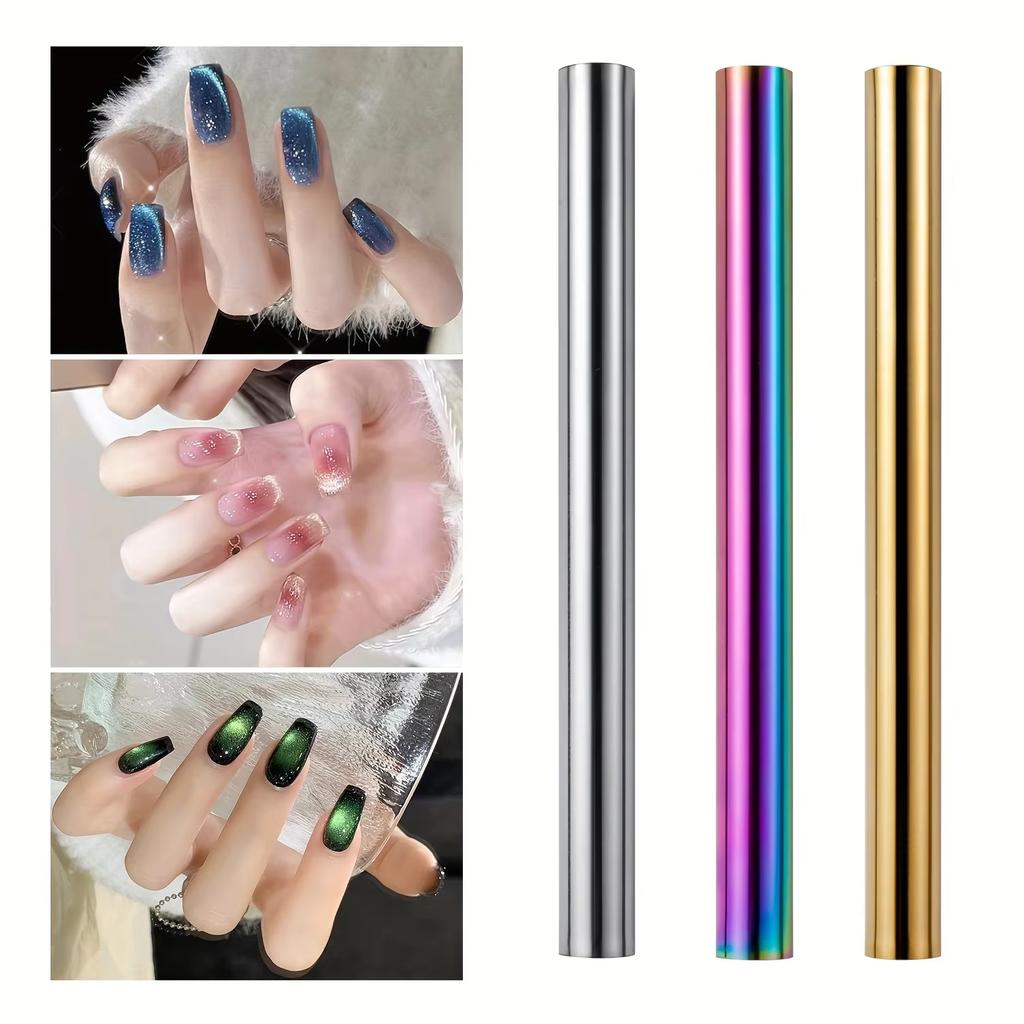 LINMANDA Nail Art Magnetischer Stick Nail Art Cat Eye Magnetischer Stick Gel Nagellack Nail Art Zubehör sind für Anfänger DIY geeignet