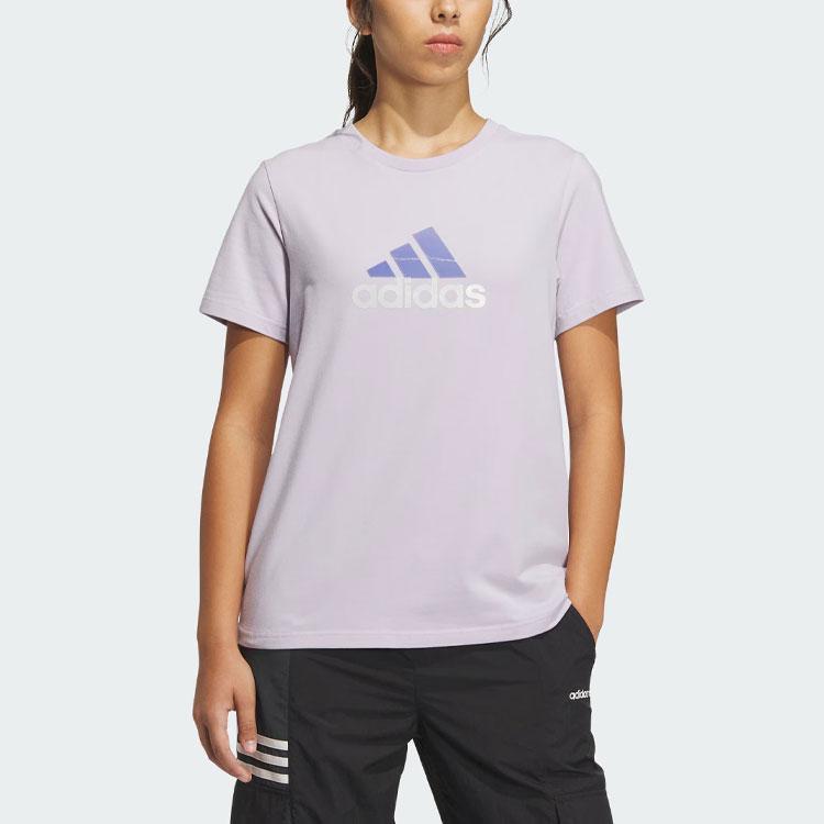 Adidas Must Haves Badge of Sport T-Shirt Women Tops Silver-Purple IM8889