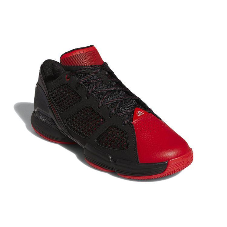 Adidas Adizero Rose 1.5 Low Restomod Black Vivid Red Men Sneakers Core-Black Silver-Metallic GX6882