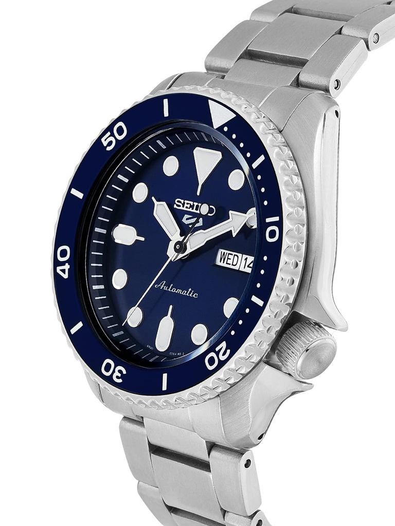 Seiko 5 SRPD51K1 Automatic Sporty Men's Watch, Steel, Blue,