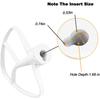 Stand Mixer Flat Beater K45B WPW10672617 & KN1PS W10616906 Mixer Bowl Pouring Shield Replacement for 4.5/5 Quart