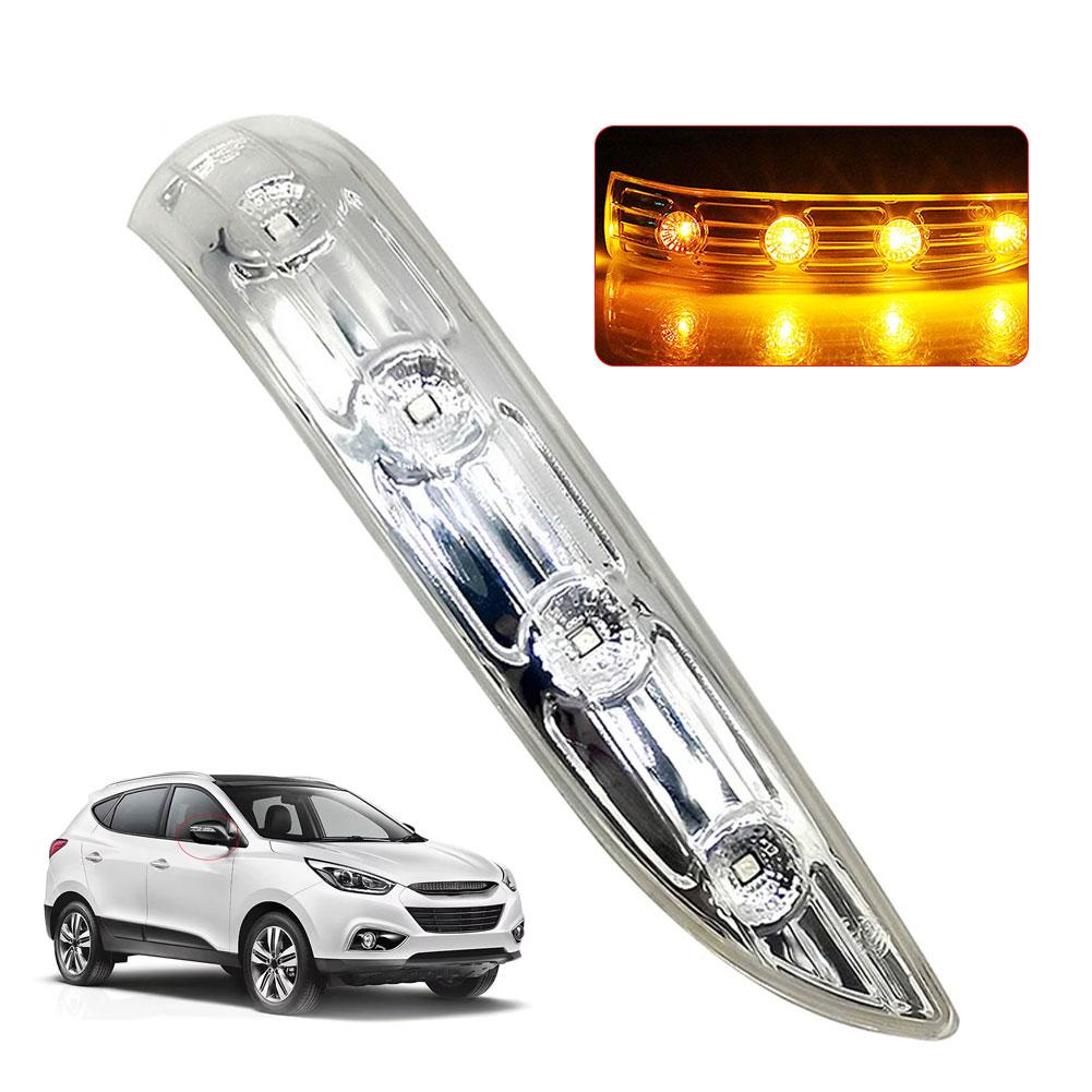 For Hyundai Tucso n IX35 2010 2011 2012 2013 2014 LED Housing Side Turn Lamp Mirror Mirror Signal Assembly Indicator Cover V3J4