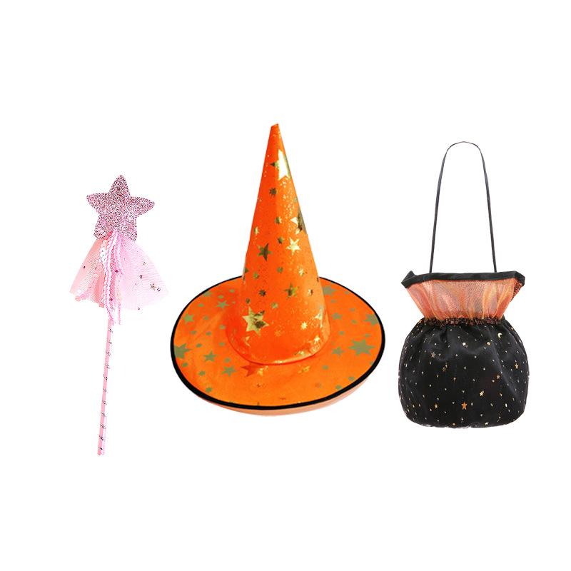 Princess Cosplay Dress: Girls' Little Witch Pumpkin Masquerade Costume