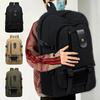 Durable Canvas Large Capacity Backpack - Trendy Bookbag for Men, Women, Students