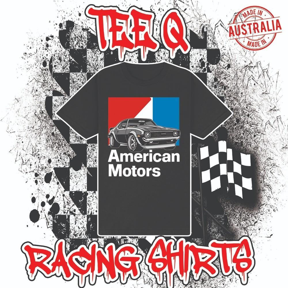 American Motors AMX Black Tee AMC ~ Premium Gildan Cotton Unisex T-Shirt XL