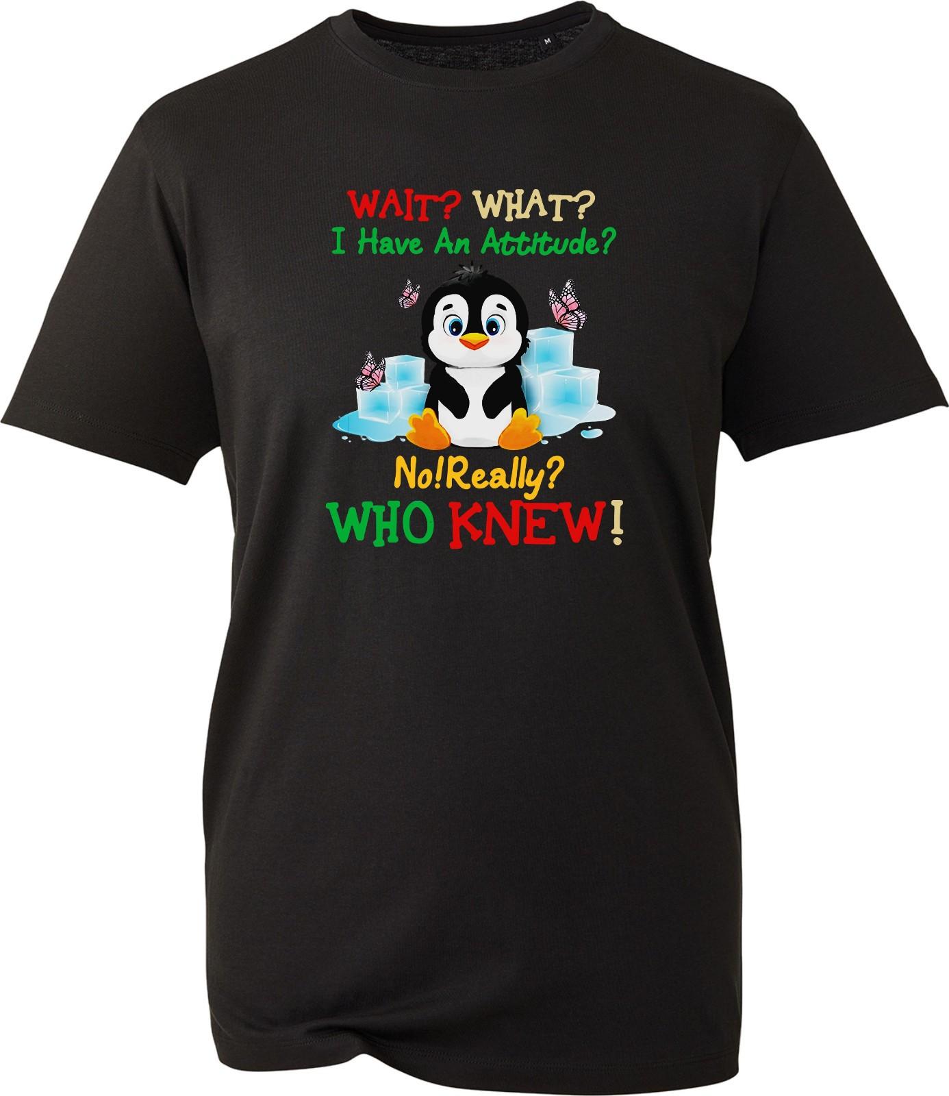 Wait What I Have An Attitude Graphic T-Shirt Novelty Joke Gift Mens Tee Top L