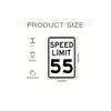Vintage 55 MPH Speed Limit Metal Sign 20x30cm Garage Wall Decor
