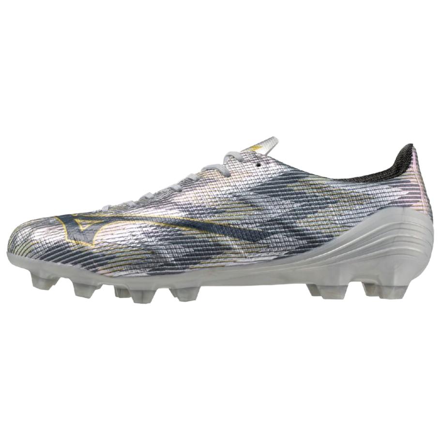 Mizuno Alpha 2 Pro Soft Comfortable Non-Slip Durable Soccer Shoes Unisex Soccer Shoes Silver P1GA256404