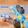 Non-Toxic Large Water Gunner Self-Integrated High Pressure Long Range Large Capacity Automatic Water Absorption M416 Electric Water Gun