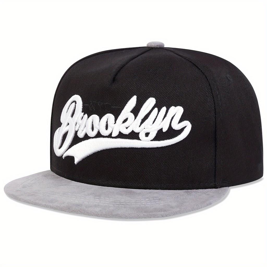 Brooklyn Nyc Cotton Baseball Cap With Embroidered Logo For Casual Men Women