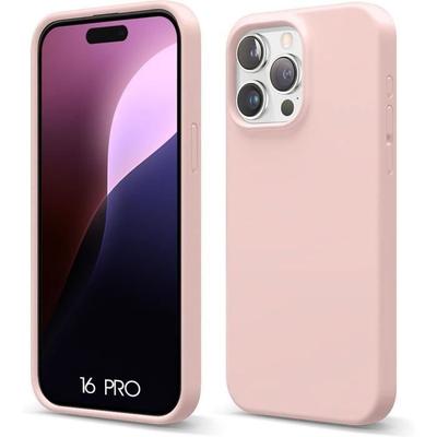 Schutzhülle - BOOLING - für iPhone 16 Pro - Flüssigsilikon - Slim - Rosa