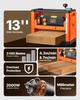 Thickness Planer, Two Speed, 330 mm Width Worktable Power Benchtop Planer, Three-Blade, 2000W 23500 RPM Powerful Motor, Dual Rollers, Over Protection,
