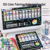 Blue Fruit 120-Color Press-Type Ballpoint Pen Set for Art Students and Journaling