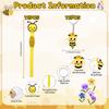 12 Sets Bienen-Partygeschenke enthalten niedlichen Bienen-Schlüsselanhänger, Goodie-Bag-Geschenke, Dankeskarten-Anhänger und Organza-Geschenktüten für Geburtstag