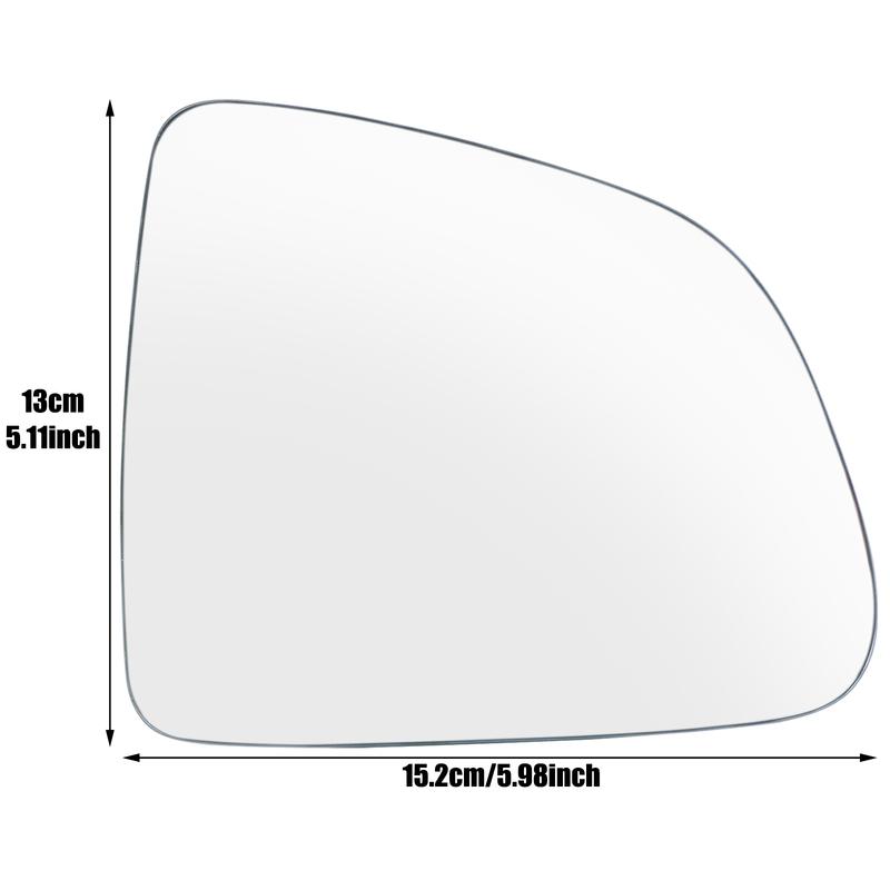 1 Stück Rechts Weitwinkelspiegel Rückspiegelglas für Tesla Model Y -2024 Zubehör Heizbar Wasserdicht Blendfrei Große Sicht