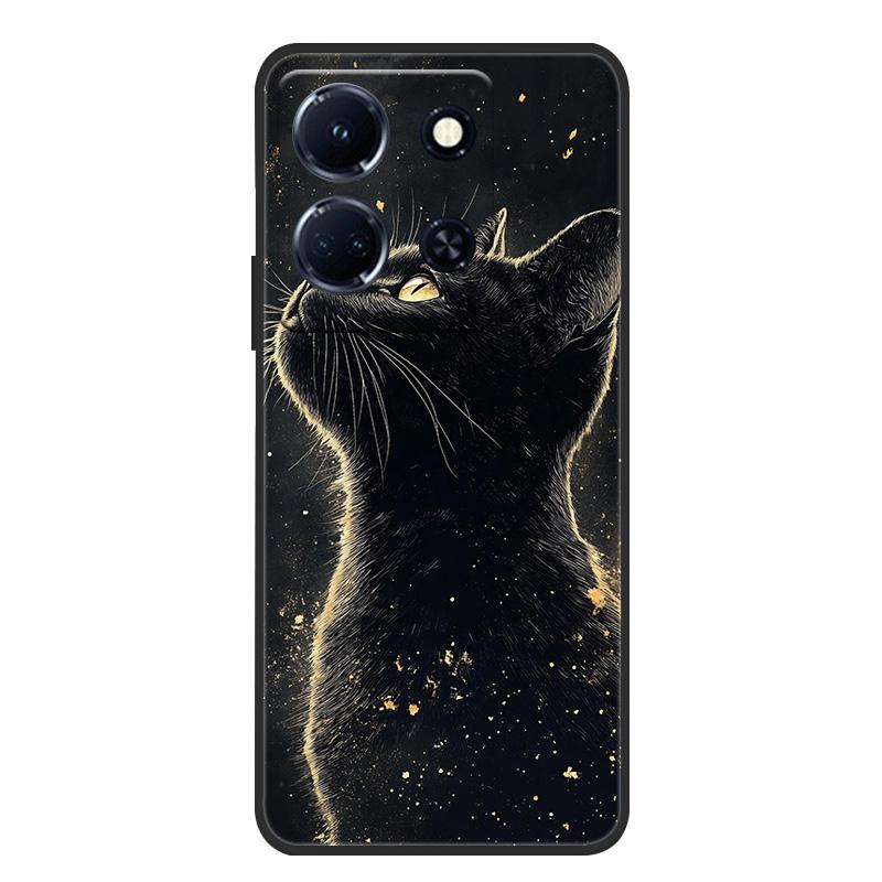 Schutzhülle aus weichem, mattem Silikon in Marmoroptik für Infinix Note 30 4G, passend für Infinix Note 30 Pro, 30i und 30 VIP – Rundumschutz