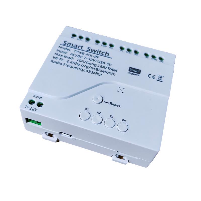 

Tuya WiFi 4-канальный умный переключатель и таймер 220 В RF7-32 В модуль