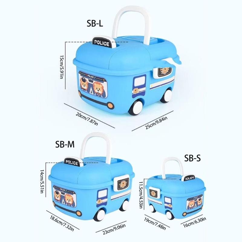 Kinder Rollbox mit Griff Abgerundete Ecken für Baby Spielzeug Organisation und Spiel