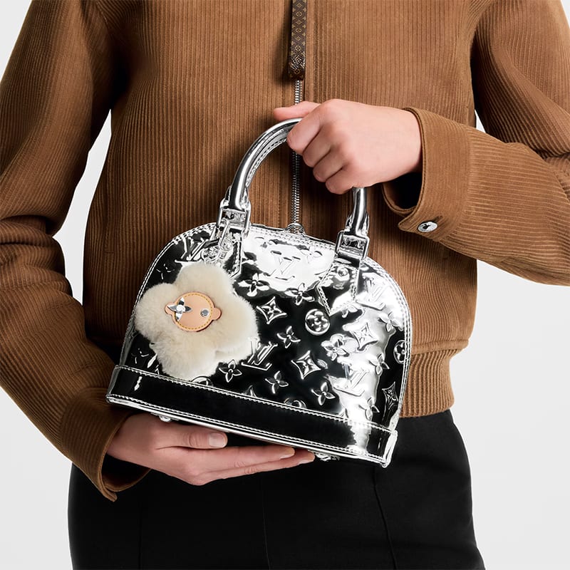 LOUIS VUITTON VivienneSHEARLING Shearling Bag Accessory Women's Beige M03455