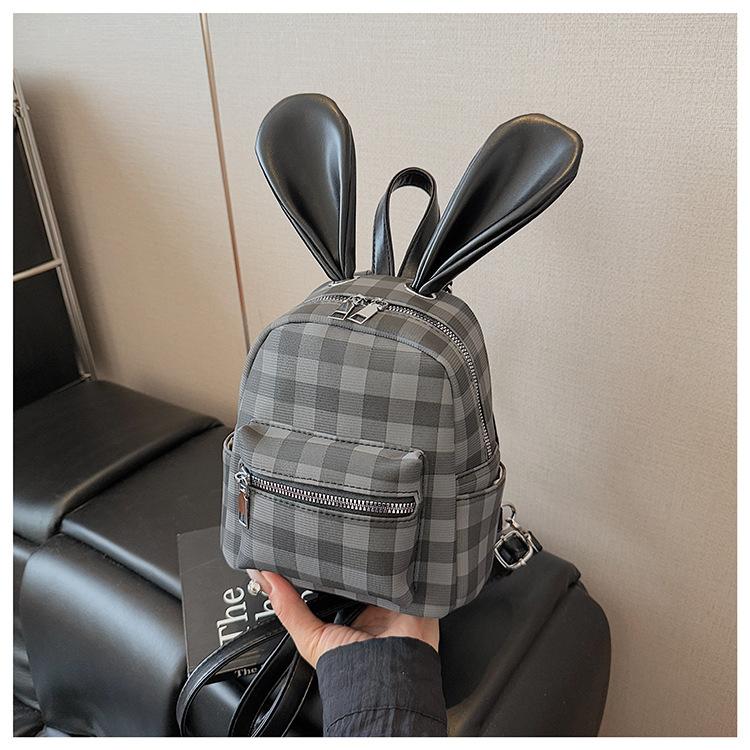 

Рюкзак Женский Модный Нишевый Студенческий Школьный Рюкзак Милый Мультяшный Тренд Высокая Ценность Дорожный Рюкзак чёрный