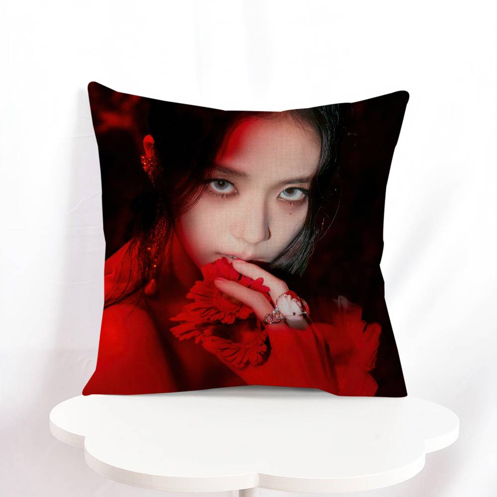 K-Kim J-Ji S-soo Personalisierte Bild-Text Heimdeko-Kissen Haushaltsgeschenke 45x45cm