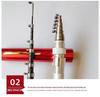 Mini Zestaw Wędkarski Stalowy z Kołowrotkiem Metalowym - Opcje 1m, 1,4m, 1,6m do Wędkarstwa Lodowego