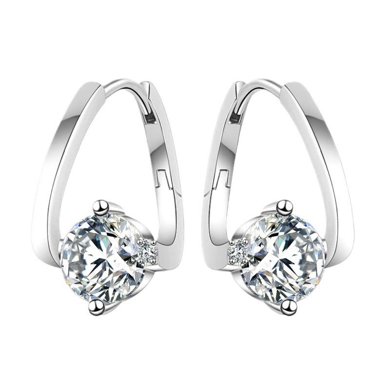ADODO New Fashion Jewelry S925 Sterling Silver Hoop Ear Cuffs Vvs Moissanite Earrings for Fashion Women Present Jewelries