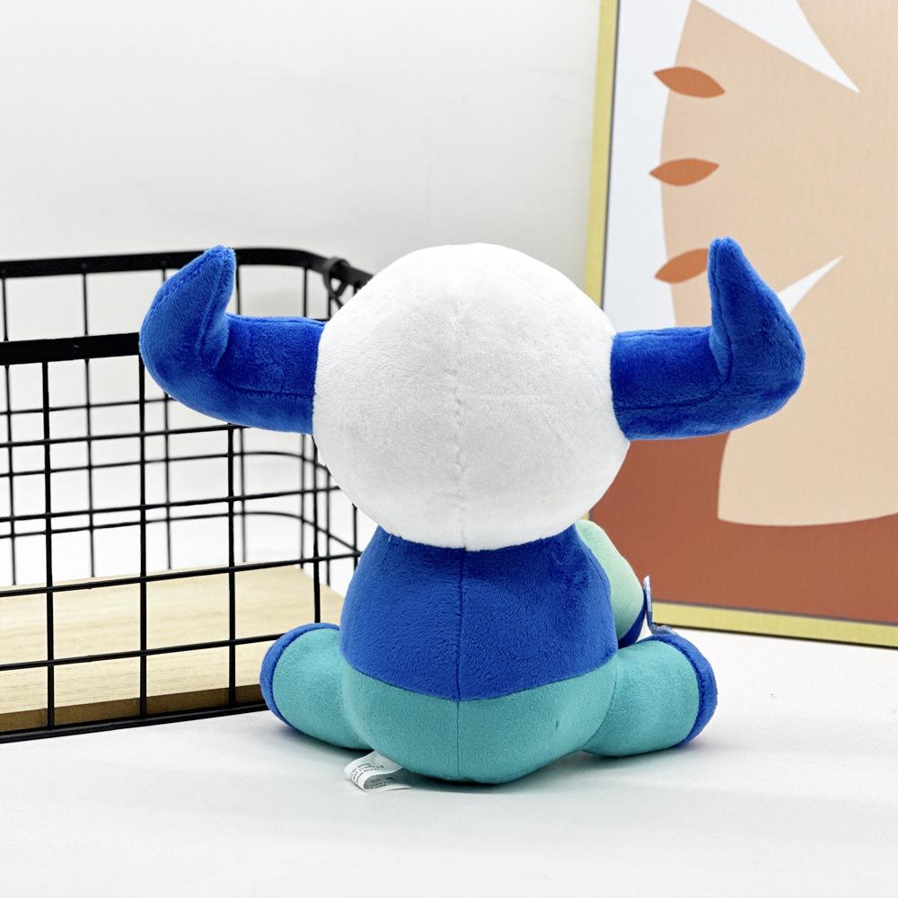 23cm Blue Cow Plush Toy Soft Stuffed Animal Doll Cute Game Peripheral Gift for Kids Children Christmas Birthday