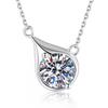 1ct Moissanite Necklace D Color Waterdrop Pendant Clavicle Chain Women