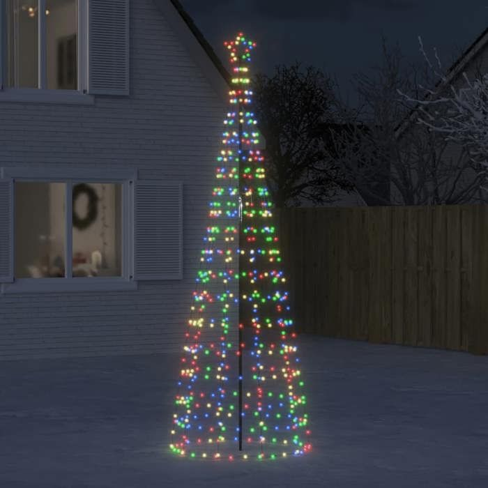 VidaXL LED Christmas Tree with Tips 570 Colorful LEDs 300 Cm, Christmas Decoration, LED Light, Christmas Light 358106