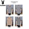 PLAYBOY Men's 2026 Summer Striped Short Sleeve Polo Shirt