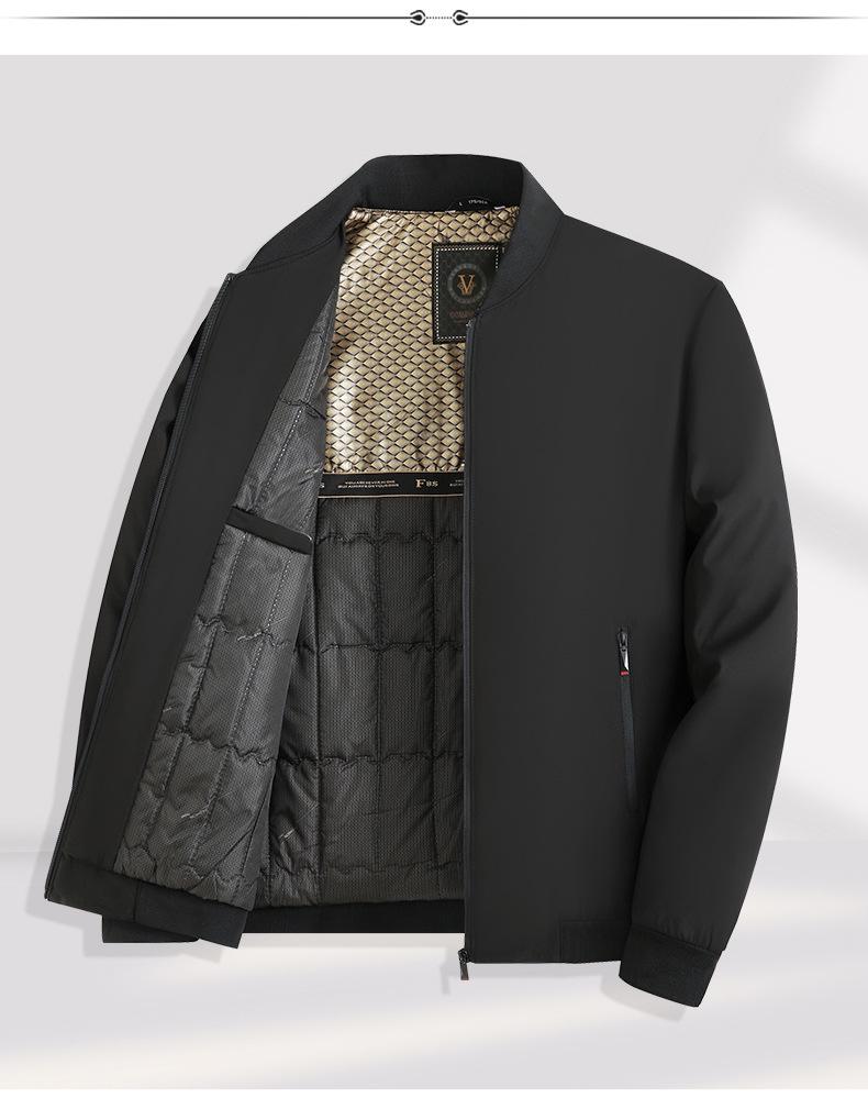 2025 Men's Autumn & Winter Cotton Jacket - New Style Casual Warm Coat for Middle-aged Dads