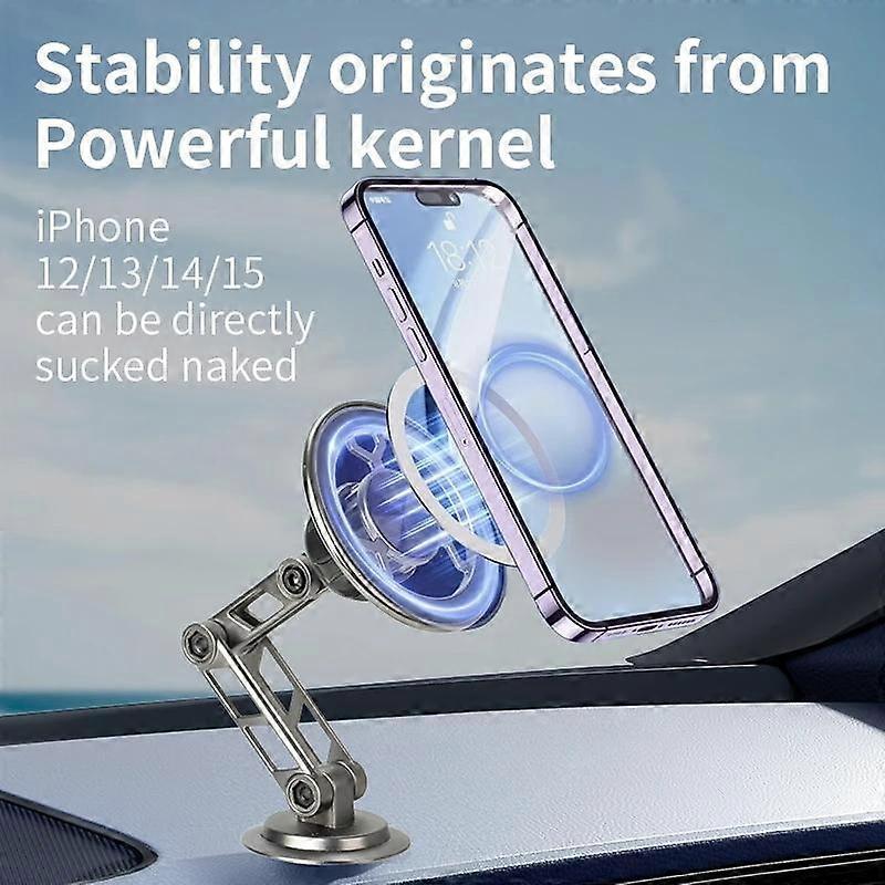 Magsafe Strong magnetický držák telefonu do auta Secure 360 ​​Rotation Skládací držák mobilního telefonu Držák GPS navigace na palubní desku nebo čelní sklo