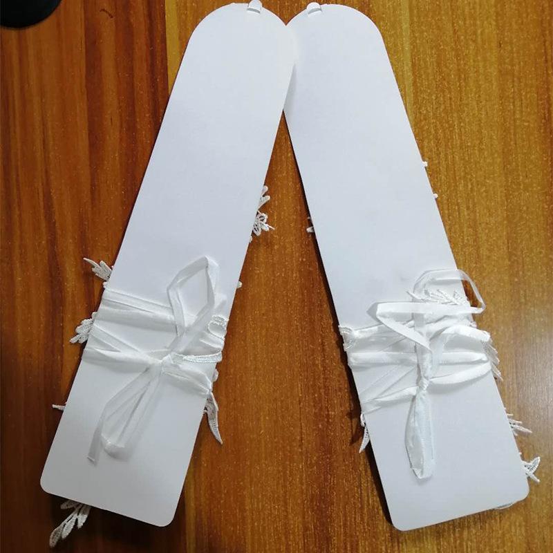 Bridal Long Gloves Lace Fingerless Gloves Flower Accessories Wedding Hook Fingers Elegant Look Thin and Beautiful Gloves