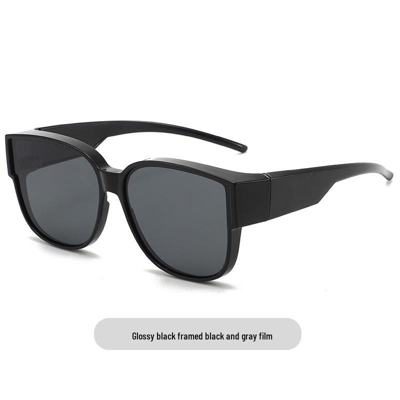 Polarized Myopia Clip-on Sunglasses for Men & Women - Stylish Oversized Frame for Driving
