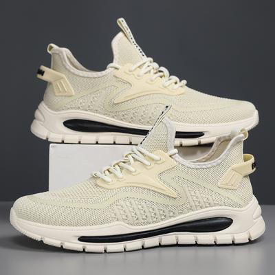 2024 Summer New Casual Shoes Flying Woven Breathable Shoes Fashion Trend Shoes Korean Version of Foreign Trade Men's Sports Shoes