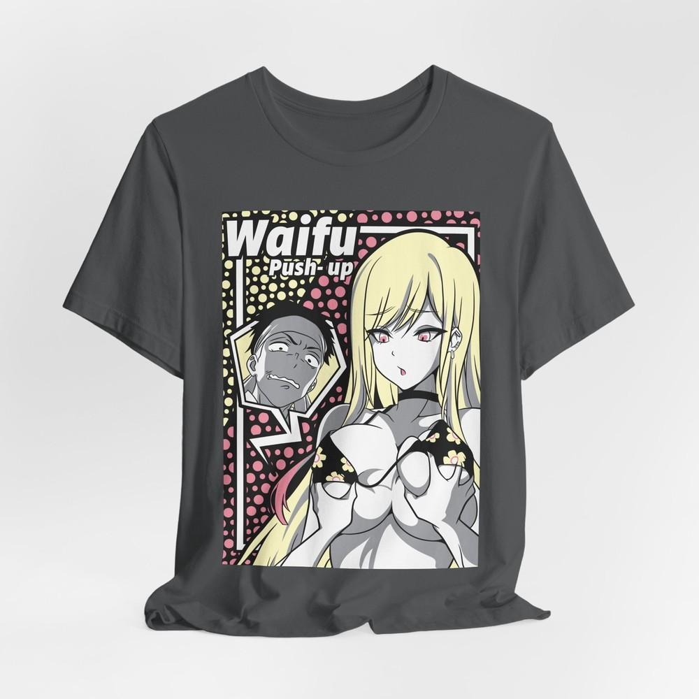 Waifu Push-Up Tee, Anime Shirt, Gift for Fans, Casual Wear, Cosplay Top, [...]