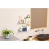 No Drill Acrylic Display Stand, Clear Cosmetic Organizer Tray, Multi-purpose Bathroom Storage Shelf for Toiletries