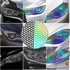 Car Taillights Sticker Decorative Smoke Film Honeycomb Car Rear Tail Light Stickers Rear Lamp Cover Tail Light DIY Trim Sticker