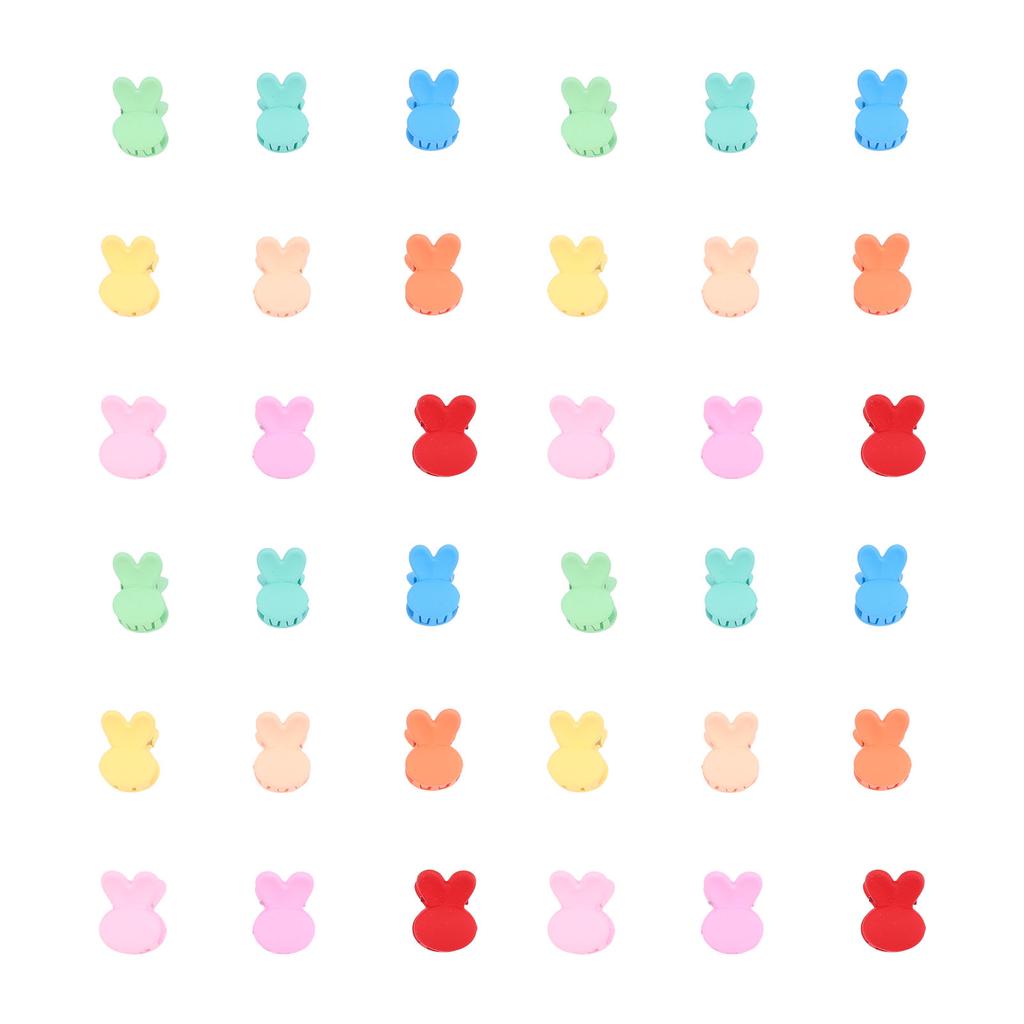 100 ks Roztomilá Mini Zaječí Sponka do Vlasů Ozdoba do Vlasů Barevná Silně Drží Roztomilé Králičí Vlasové Doplňky