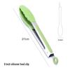 Cross-Border Stainless Steel & Silicone BBQ Grilling Tongs Set – 7", 9", 12"