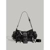 Versatile 2026 Women's Motorcycle Tote: Fashionable Retro Cool Girl Underarm Commuting Bag.