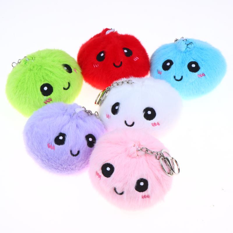 1Pcs Simulation Dumpling Plush Keychain Adorable Hanging Pendant For Backpacks Birthday Party Gift