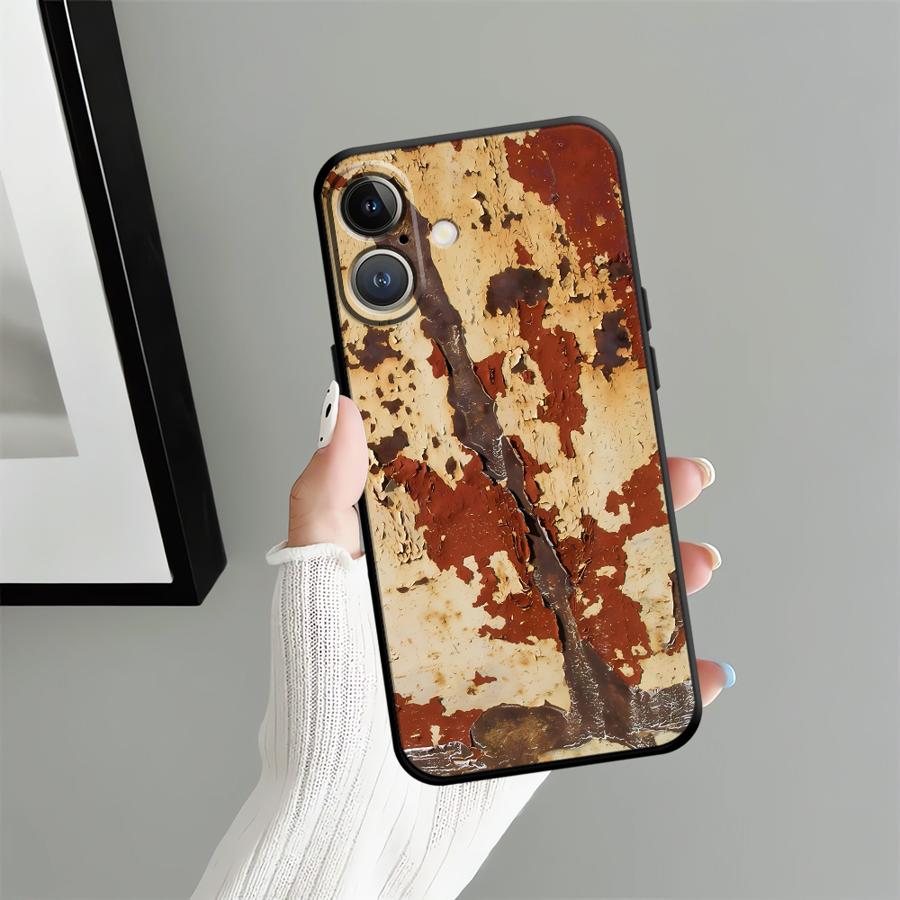 Rust Art Funda Phone Cover Case for iPhone 17Air 17 16 Pro Max 7 8 14 12 13 Mini 15 Plus SE 11 X XS XR