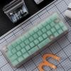 132 Keys Green Fog Transparent Keycaps Cherry Profile PC Keycaps Shine Through Keycaps For MX 64/87/96/104 Mechanical Keyboard