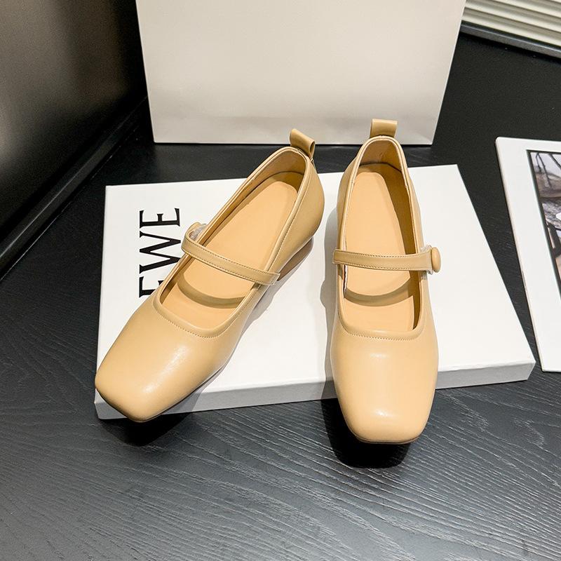 

Новые туфли Мэри Джейн женские толстый каблук внутренняя высота увеличение мягкая подошва маленькие кожаные туфли горячие одиночные туфли 39